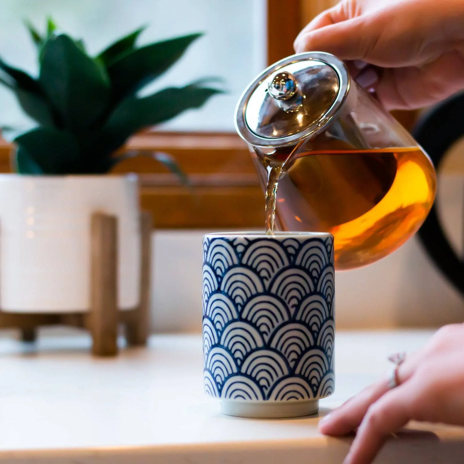 Full Leaf Glass Infuser Teapot - Image 6
