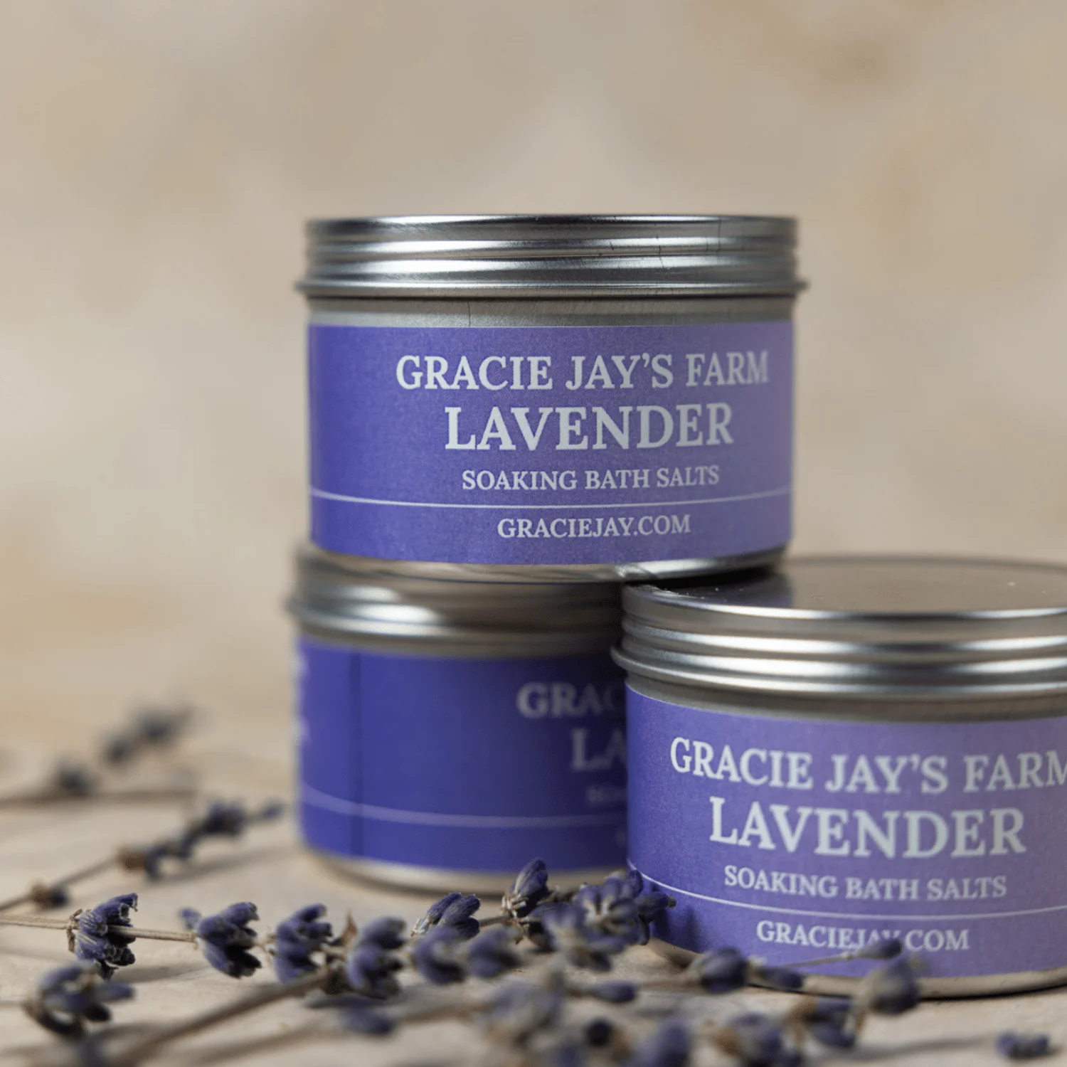 4 oz. Lavender Soaking Salts- Gracie Jay's - Image 3
