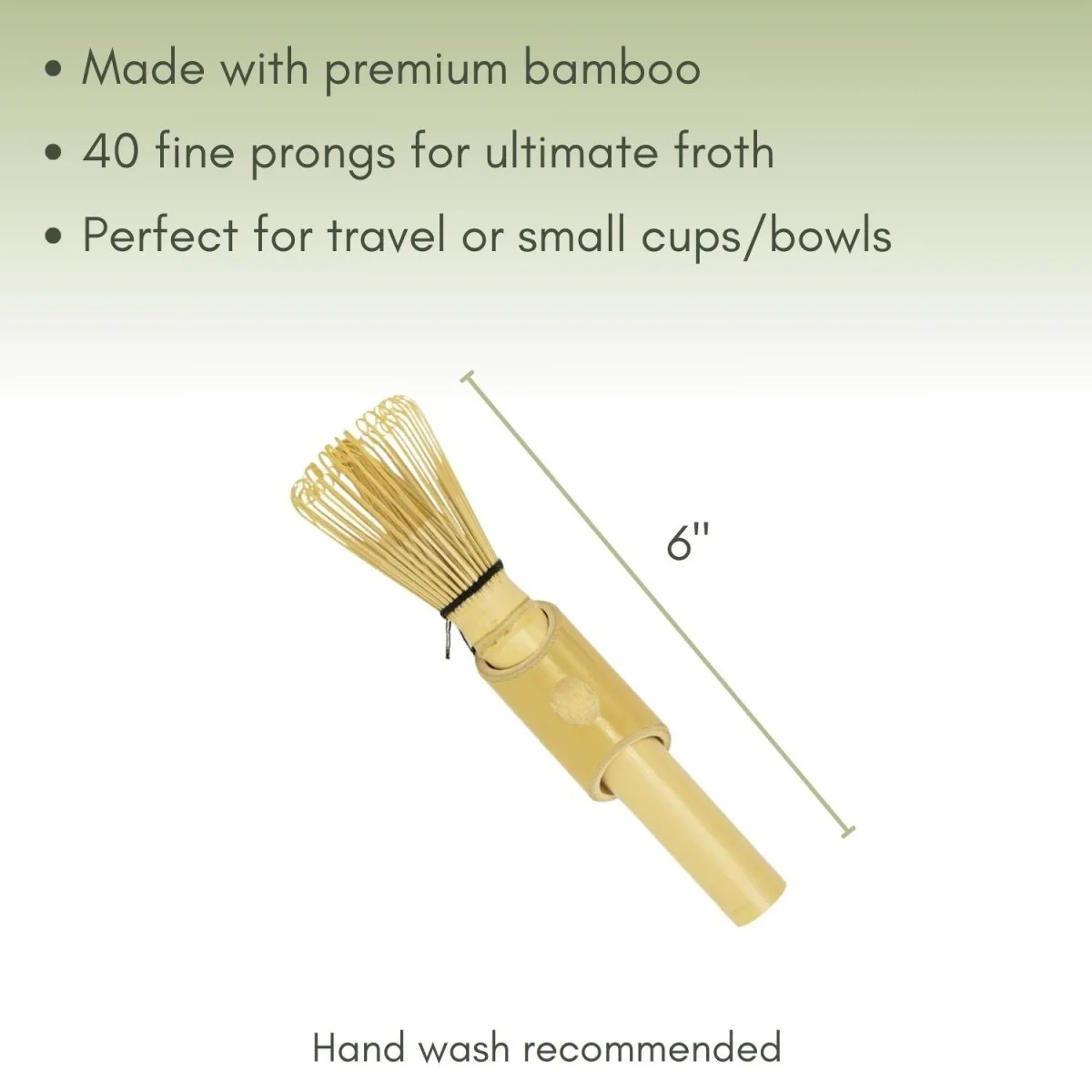 Mini Matcha Bamboo Whisk - Image 2