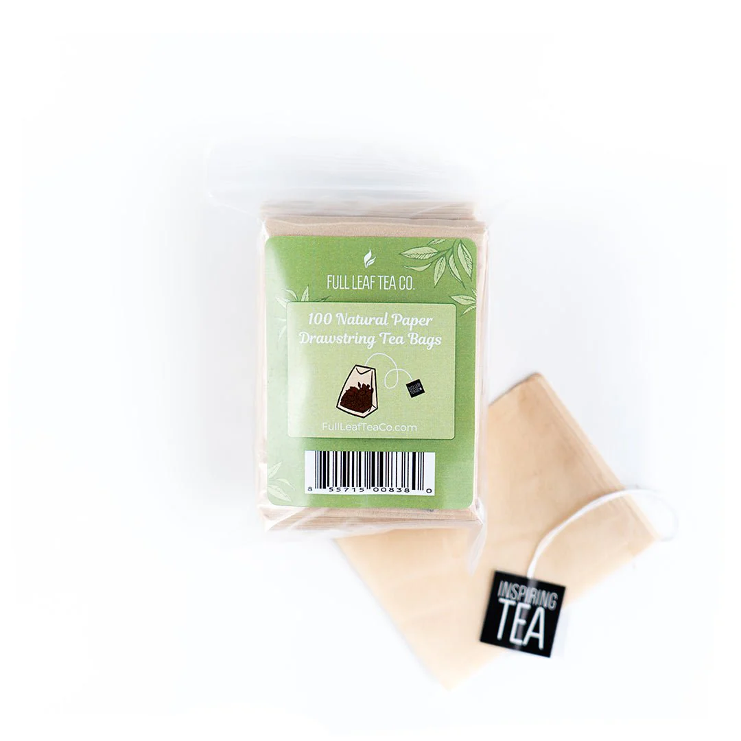 Natural Paper Drawstring Tea Bags - Image 3
