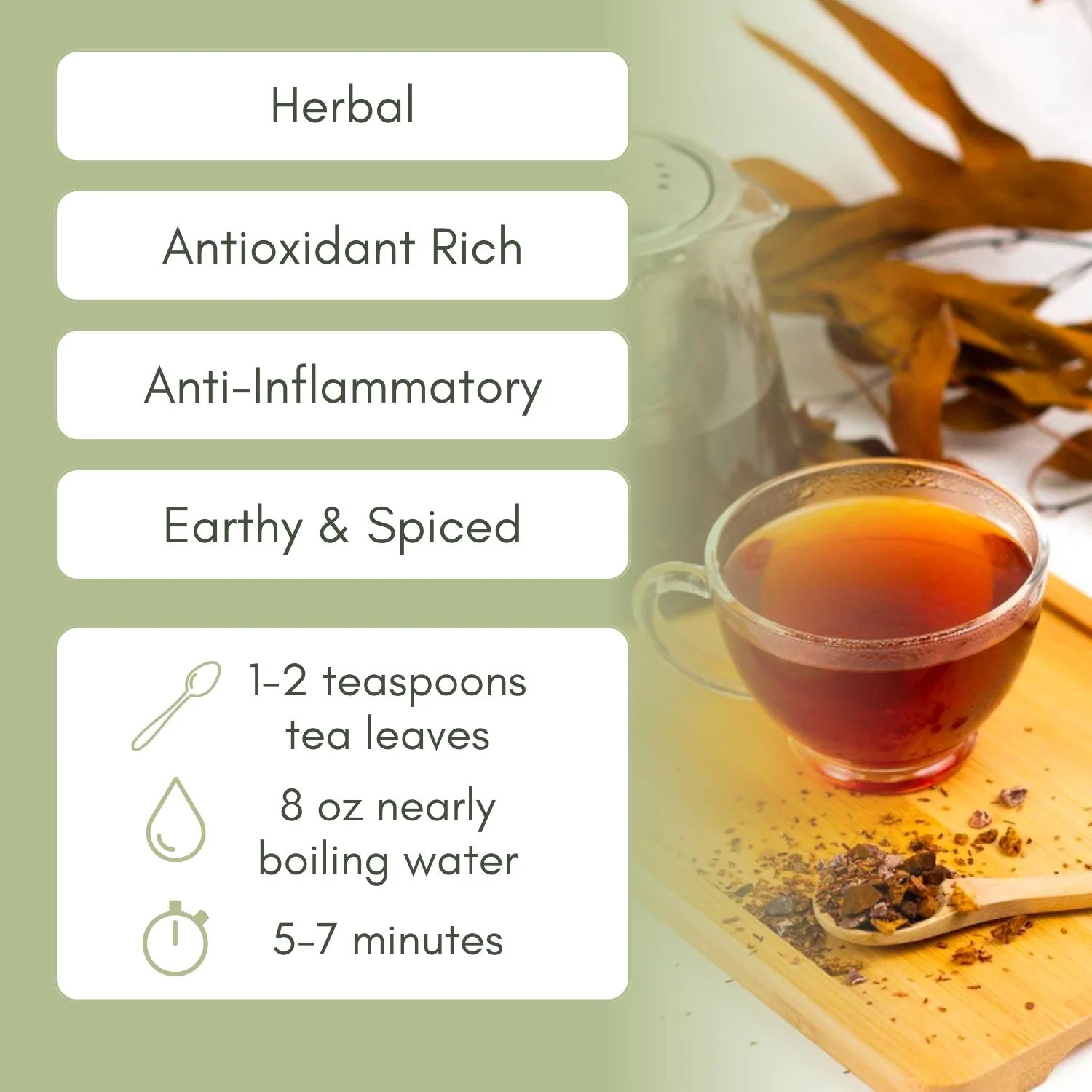Organic Chaga Mushroom Tea - Image 2
