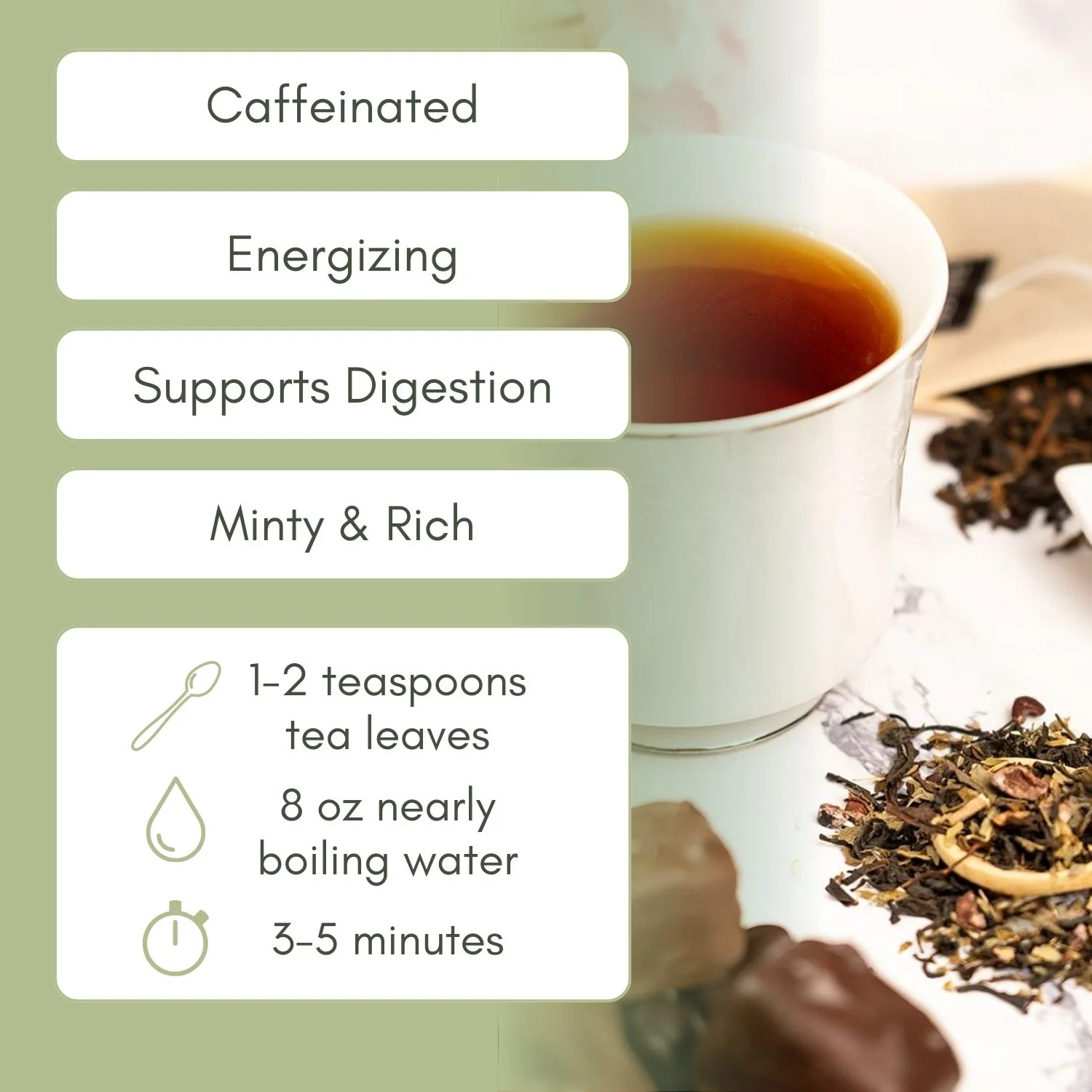 Organic Mint Cocoa Pu-Erh - Image 2