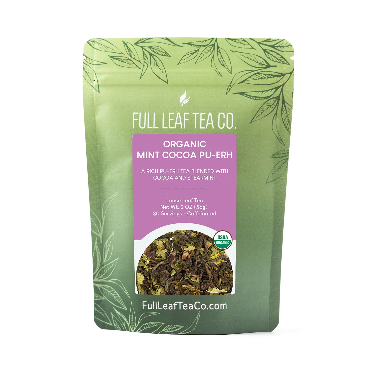 Organic Mint Cocoa Pu-Erh - Image 4