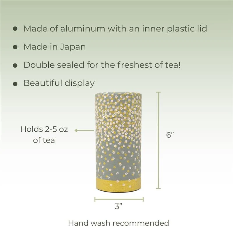 Japanese Tea Canister - Cherry Blossoms - Image 2