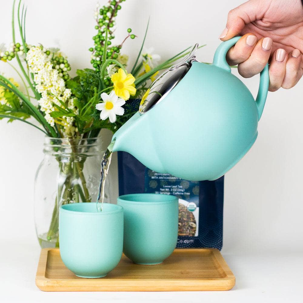 Matte Ceramic Tea Set (multiple colors) - Image 5
